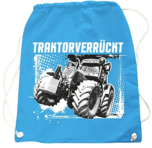 Rucksack Tasche Beutel TRAKTOR Sprüche Motiv in vielen Farben