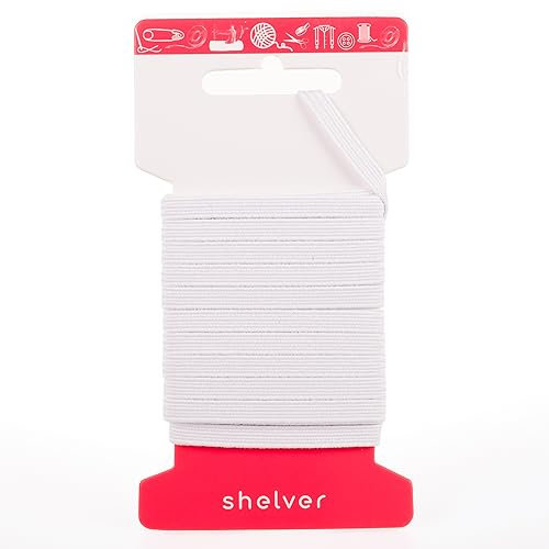 6 mm Gummiband zum Nähen, weißes Gummiband, 5 m