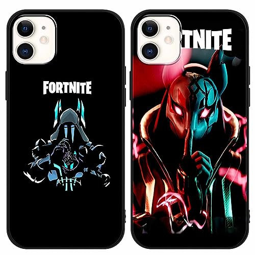 nurkorki [2 Pack Hülle für iPhone 11 6,1 Zoll, Silikon Weich TPU Case Handyhülle für Hülle Motiv Schutzhülle für iPhone 11, 01