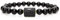 8 MM Schwarze Steinperlen 12 Sternbild Paar Armband Natürliche Schwarze Onyx Perlenarmbänder für Männer Frauen Yoga Energie Charme Freundschaftsarmband Steinbock