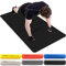 Große Übungsmatte, extra breite und extra dicke Yogamatte (183 cmx80 cmx10 mm), TPE-Fitnessmatte mit kostenlosen Tragegurten, perfekt für HiiT Home Workouts & Pilates – STRONG & FLEXIBLE (schwarz)