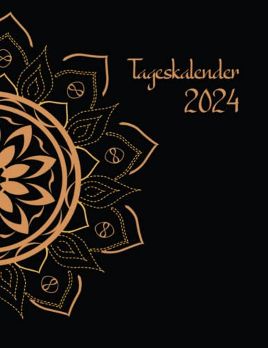 Tageskalender 2024: Großer Jahresplaner 2024 | 01 Tag = 01 Seite | 365 tage von 01/01/2024 bis 31/12/2024 | Zeitplan von 08:00 bis 19:00 Uhr | din a4 | 384 Seiten