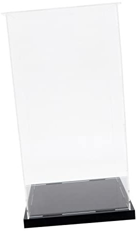 Alipis 1 Boîte Couvercle Anti-poussière De La Boîte D'affichage Vitrine en Verre Vitrines en Verre Vitrine De Voiture Modèle Vitrine De Figurines Support Carré Fantoche Acrylique Un Verre
