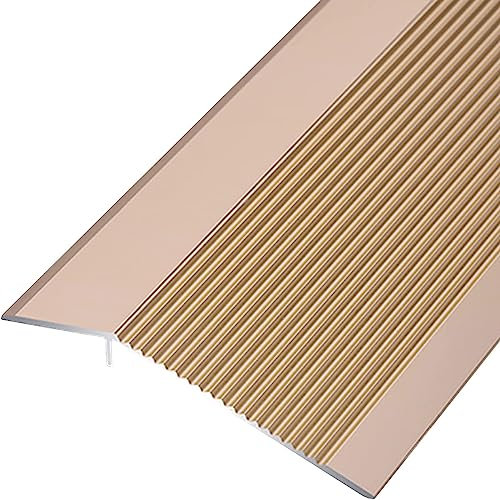 ENWIND Doorway Uneven Floor Transition Strip, 10cm Wide Floor Transition Strip,Door Threshold Reducer for Uneven Floors,Aluminum Edge Trimmer for Hardwood/Laminate/Vinyl Flooring