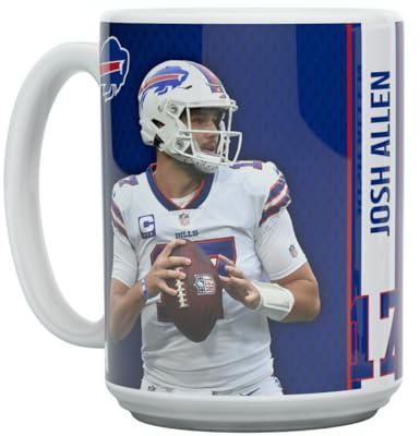 Great Branding Josh Allen Motion Buffalo Bills NFL Tasse 450ml