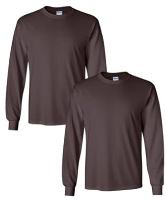 GILDAN Adult Ultra Cotton Long Sleeve T-Shirt, Style G2400, Multipack