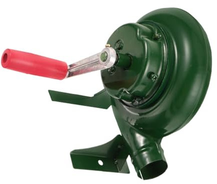 Yardwe Kleines Gebläse Handkurbelgebläse Handkurbel-grillventilator Manuelles Feuergebläse Luftgebläse Für Den Grill Camping-grillfan Camping-feuergebläse Haartrockner Eisen Haushalt