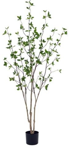 Haplant Citrus Artificial Tree 6FT, Minimalist Faux Citrus Potted Plant Fake Tree for Home Office Living Room Bedroom Porch Floor Decor
