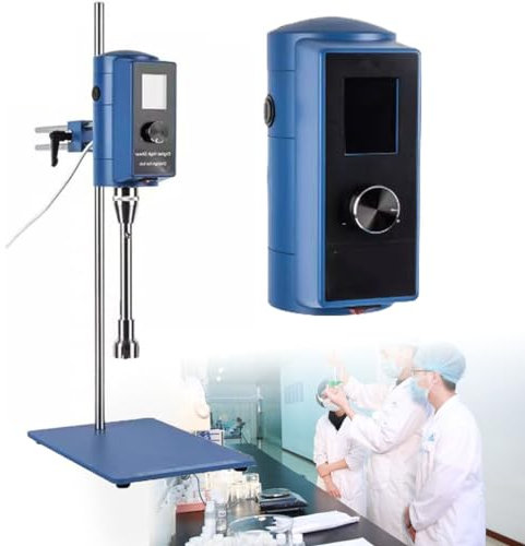 Labor-Hochgeschwindigkeitshomogenisator, einstellbarer Labor-Dispergier-Emulgier-Hochschermischer, 2000–28000 U/min, LCD-Display mit Timer,Snap-on-12G