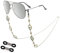 EegantCho Modische Brillenkette der Frauen, Sonnenbrille Anti Verlust, Lesebrille Rahmen, vergoldeter Farbschutz, exquisite Geschenkbox Verpackung (böse Augen)