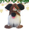 Weihnachtswichtel für Hunde – Weihnachtstier inspirierte Zwergdekoration, Cartoon-Puppe, Haustierspielzeug, niedlicher Hunde-Wichtel, Weihnachtsdekoration, Weihnachtsmannmütze, Hundefiguren,
