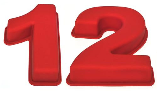 Selecto Bake Large Silicone Number 12 or 21 Cake Tin Mould 12th Birthday Wedding Anniversary 1 2