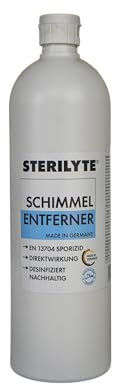 STERILYTE Schimmelentferner alkoholfrei 1 l – Anti Schimmel Spray für Wand, Bad, Tapete und Fugen – Schimmelspray für empfindliche Oberflächen – geruchsmildes Spray bei Wandschimmel (1 l (1er Pack))