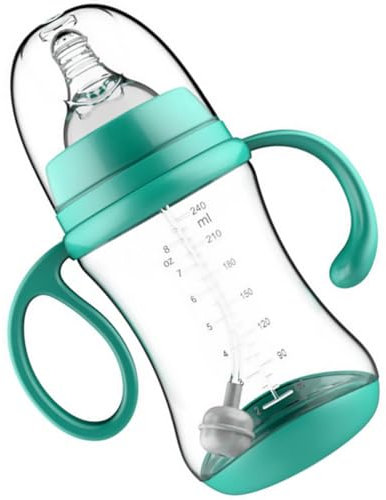 JOINPAYA Nuckelflasche Babynahrung Futterbehälter Für Neugeborene Säuglingsbedarf Babyflasche -stillflasche Säuglingsflasche Pp Green