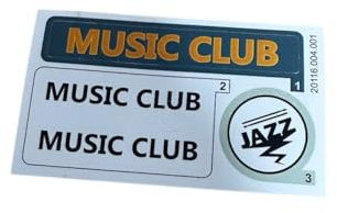 Musikclub-Spielzeugbausteine Aufkleber Stickers for Music Clubs