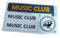 Musikclub-Spielzeugbausteine Aufkleber Stickers for Music Clubs