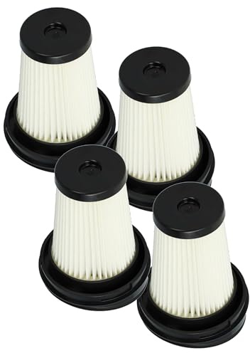 vhbw 4x Flachfaltenfilter kompatibel mit Grundig VCH9829 | VCH9832 Handstaubsauger, Staubsauger - Filterelement