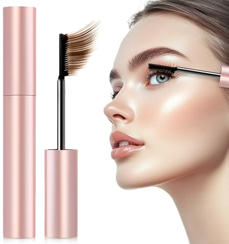 Tubing Mascara, 2025 New Waterproof 4D Eyelash Brush, Extension Long Lasting Mascara No Clumping for Eye Makeup,Party,Wedding Lash Extensions (Brown)