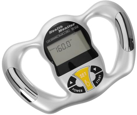 KOMBIUDA Körperfettmessgerät Mit Griff Digitaler Körperfettmonitor Tragbarer Bmi Analyzer Mit Lcd Display Für Präzise Gesundheitsanalyse Und Mobilen Einsatz