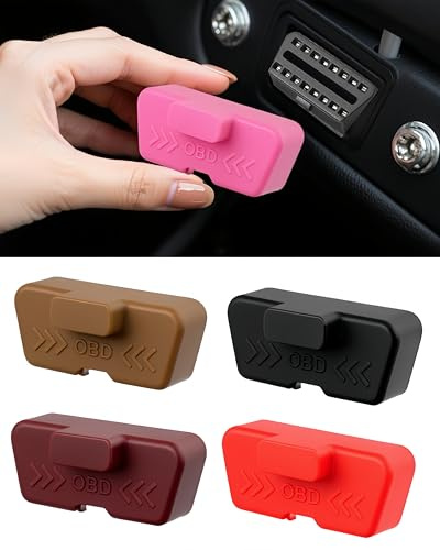 GELRHONR OBD2 Diagnoseanschluss-Abdeckung, wasserdichte Staubdichte OBD-II Adapter-Schutzkappe aus Silikon, Universal Kompatibel mit Autos, LKWs, SUVs (5 Farben im Pack)
