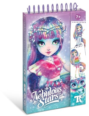 Nebulous Stars Designer-to-Go Isadora Trend-Skizzen-Set, tragbar, mit Aufklebern und Schablonen, für Kinder ab 7 Jahren, mehrfarbig, 15 x 4 x 21 cm