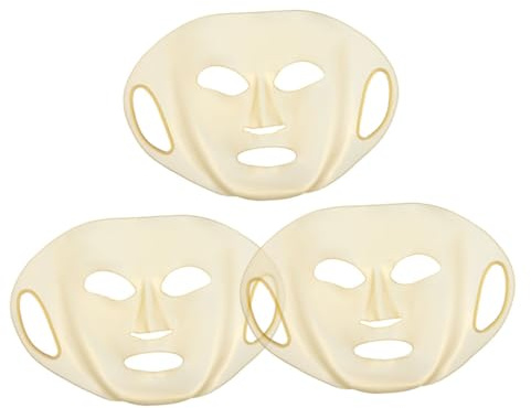 WEKADRIN 3 Pièces Masque Silicone Réutilisable pour Visage Lot de Masques Visage Silicone Hydratants