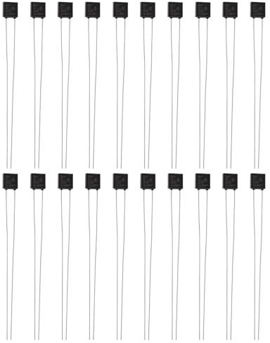 EMSea 20pcs A8-F Square Thermal Fuse RH Temperature Switch 250V 2A for Rice Cookers Electric Water Heaters 7cm