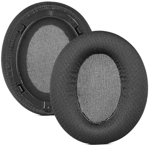INF Schwarze Mesh-Ohrpolster, kompatibel mit Panasonic RP-HD601N, HD605N, HD805N – Memory-Schaum Ersatzpolster, Atmungsaktiv & Komfortabel
