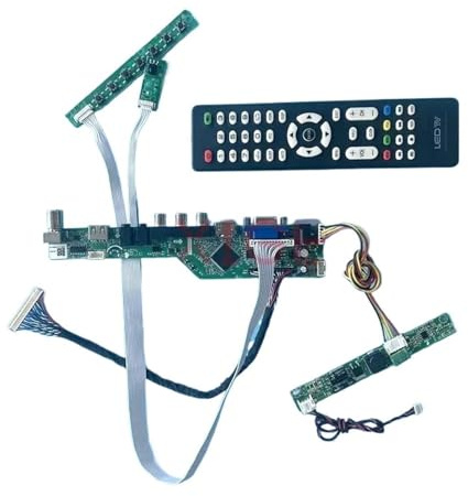 GENTERUN LCD Driver Controller Board Fit M215HGE M215HGJ M215HGK LVDS 30-Pin 21.5 Kit VGA+HDMI+AV+USB 1920 * 1080 Analog TV Signal Monitor,Controller Board(For M215HGE-L23)