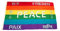 Flagge Fahne Regenbogen Peace Frieden 60 x 90 cm FLAGGENMAE®