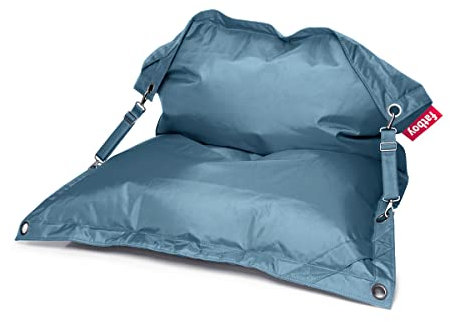 Fatboy Buggle-up Sitzsack Jeans Hellblau - Anpassbare Einzel und Doppel Sitzecke - Perfekte Loungesessel für Drinnen und Draußen - 185 x137cm
