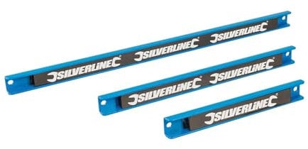 Silverline - Cremagliera magnetica per utensili 3 p.zi 200, 300 e 460 mm (633950)