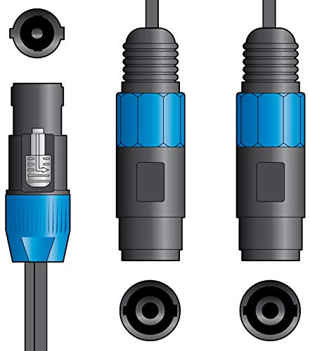 Chord qtx SPK-Stecker auf 2 SPK-Buchsen, Splitterkabel, 30 cm