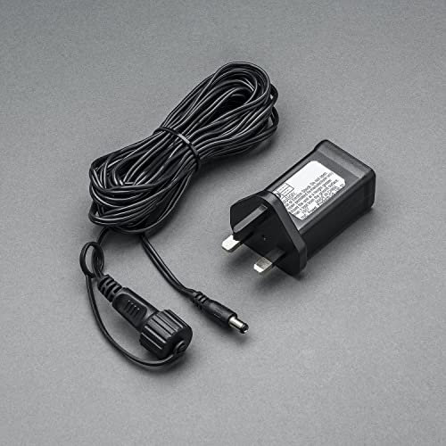 Konstsmide 4800-007 LED Hightech System / Anschlusskabel für 1040 Dioden oder 100 Meter / für Außen (IP44) / 31V Elektronischer Außentrafo / schwarz Soft-Kabel