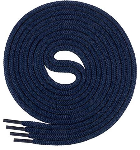 Lacci per scarpe da lavoro e da trekking Di Ficchiano molto resistenti diametro di ca. 45 mm 70 cm 220 cm di lunghezza poliestere I Made in Europe. Adulti (unisex) Blu scuro 170 cm ø 45mm