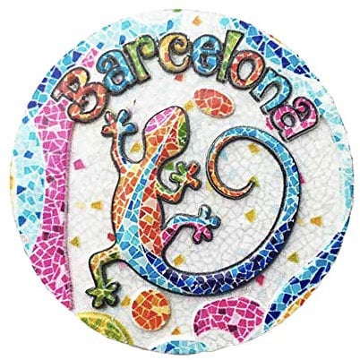Mosaic 3D Barcelona Spain Refrigerator Fridge Magnet Tourist Souvenirs Handmade Resin Craft Magnetic Stickers Home Kitchen Decoration Travel Gift