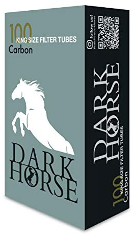 Dark Horse King Size Filterhülsen Carbon, Triple Active, 100 Tubes pro Box 50 Boxen (5000 Hülsen)
