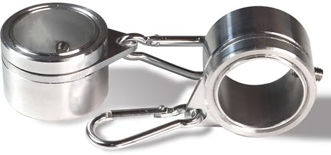 Anley Lot de 2 anneaux de Montage en Aluminium Pour mât de Drapeau 2,5 cm– Idéal Pour mât de Drapeau DE 2,5 cm de diamètre et Drapeau Avec 2 œillets (Argent, Lot de 2)