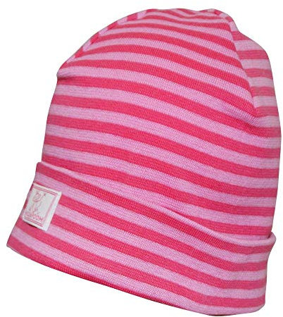 PICKAPOOH Kinder/Damen/Herren Mütze Schlupper Bio-Baumwolle, Himbeere/Pink, Gr. 50
