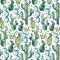 Pingianer 11,99€/m Kaktus 100% Baumwolle Baumwollstoff Kinder Meterware Handwerken Nähen Stoff (Kaktus Dunkelgrün, 150x160cm (11,99€/m))