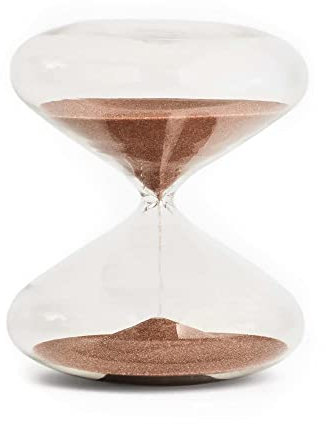 Intelligent Change - Mindful Focus 30-Minuten-Sanduhr-Sanduhr, Schreibtisch-Timer für Produktivität und Zeitmanagement, minimalistischer Sanduhr-Timer, Stundenbrille, 8,9 cm (L) x 7,4 cm (B)