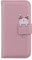 Aisenth Flip Case for iPhone 6 / 6S Case with Card Holder - Slim Shockproof PU Leather Stand Magnetic Wallet Case for Women Protective Cover with Cute Cartoon Animal Bunny Pattern, Pink