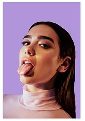 Sänger-Songwriter-Modell Dua Lipa 2 Poster, dekoratives Gemälde, Leinwand, Wandkunst, Wohnzimmer, Poster, Schlafzimmer, Gemälde, 30 x 45 cm, ohne Rahmen-style1