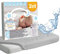 Bisoo Spannbettlaken Beistellbett wasserdichte 50x80 / 50x83 - Spannbettlaken Matratzenschoner 100% Baumwolljersey Öko-Tex - Kompatibel Chicco Next2me Kinderkraft Maxi Cosi - 1 Stück Grau