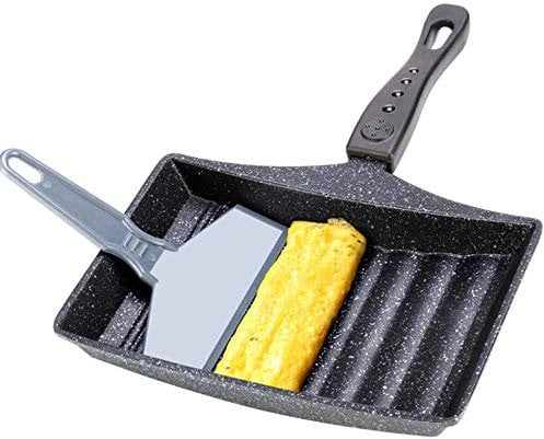 Tamagoyaki Bratpfanne Antihaft-Brat-Eierpfanne Wave Bottom Maifanite Omelettpfanne, Stein-Eierbrötchen-Pfanne, Für Omelett, Japanische Snacks