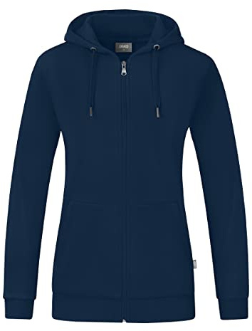 JAKO Organic Kapuzenjacke Damen blaublau, 48 Damen
