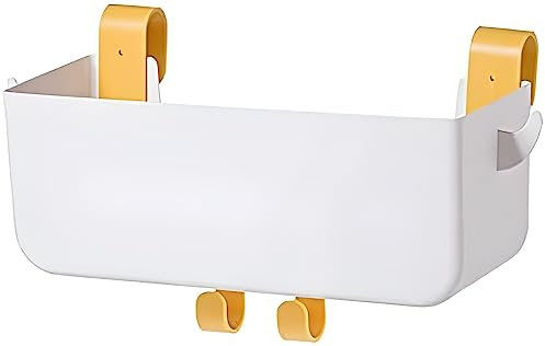 7UYUU Etagenbett-Regal für Obere Etagenbett-Zubehör für Kinder, Nachttisch-Aufbewahrung, Kunststoff-Etagenbett-Zubehör mit Haken, Weiß