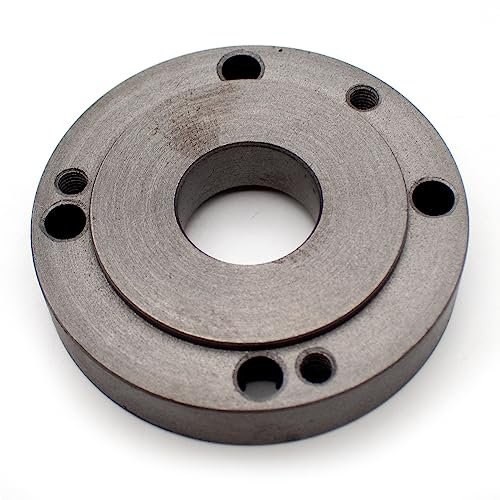 Toplionace 100mm/125mm Drehfutter Rückplatte, Rückplatte Drehmaschinen Zubehör Instrumente Futter Übermäßige Scheiben Verbindungsplatte (φ125mm)