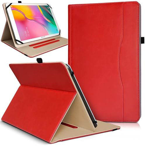 Étui de Protection Support Range Document Universel L Rouge pour Tablette Danew Dslide 1021