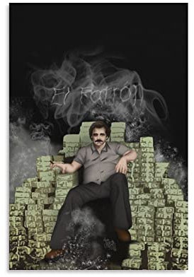 CAIAO Pablo Escobar Drogenterroristen Have Money Poster Cool Artworks Painting Wall Art Canvas Prints Hängende Bilder Poster 30 x 45 cm